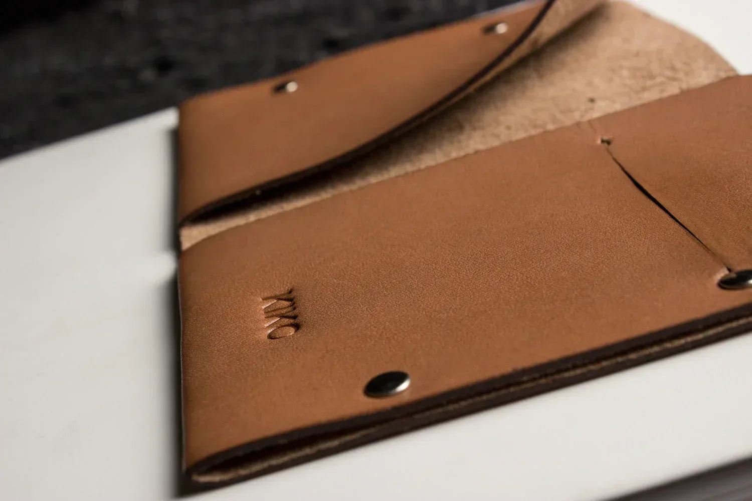 Unstitched Leather Twofold Wallet - Kiko Leather - Flyclothing LLC