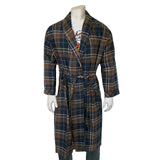 Rockmount Ranch Ware Western Adult Flannel Robe in Navy