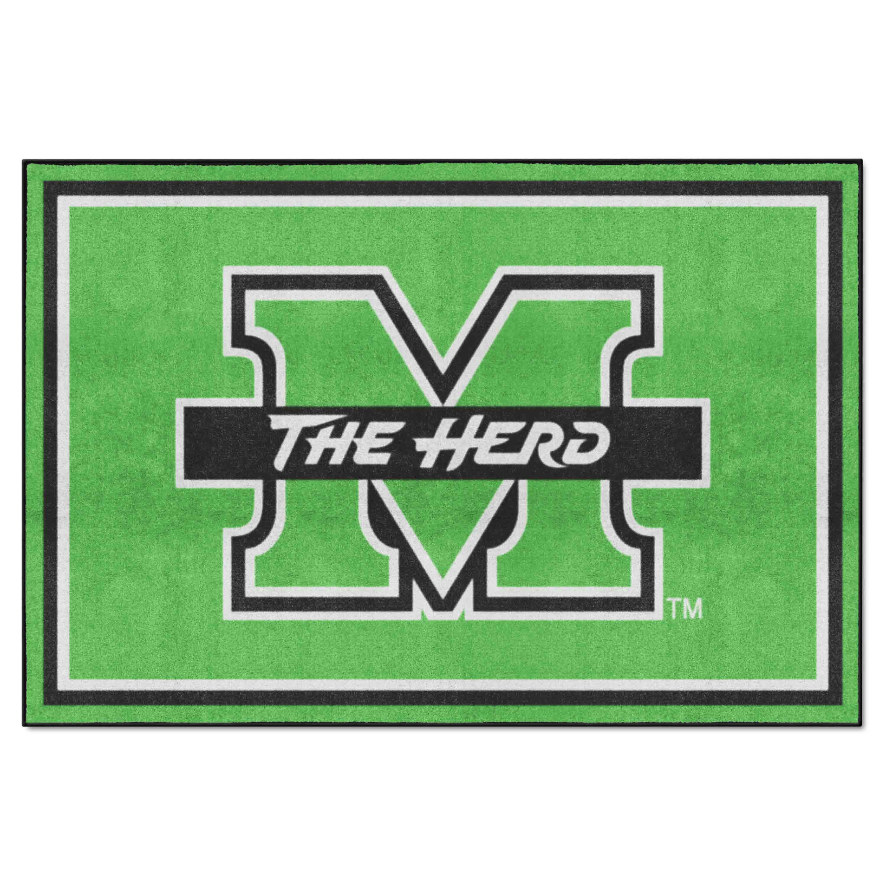 Marshall Thundering Herd 5ft. x 8 ft. Plush Area Rug - Marshall