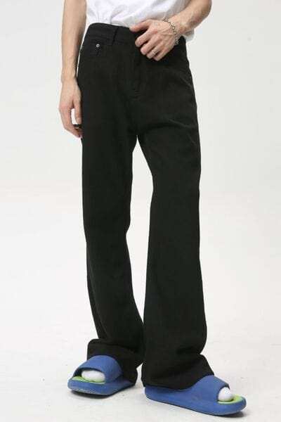 Mid Rise Jeans with Pockets - Trendsi - Flyclothing LLC