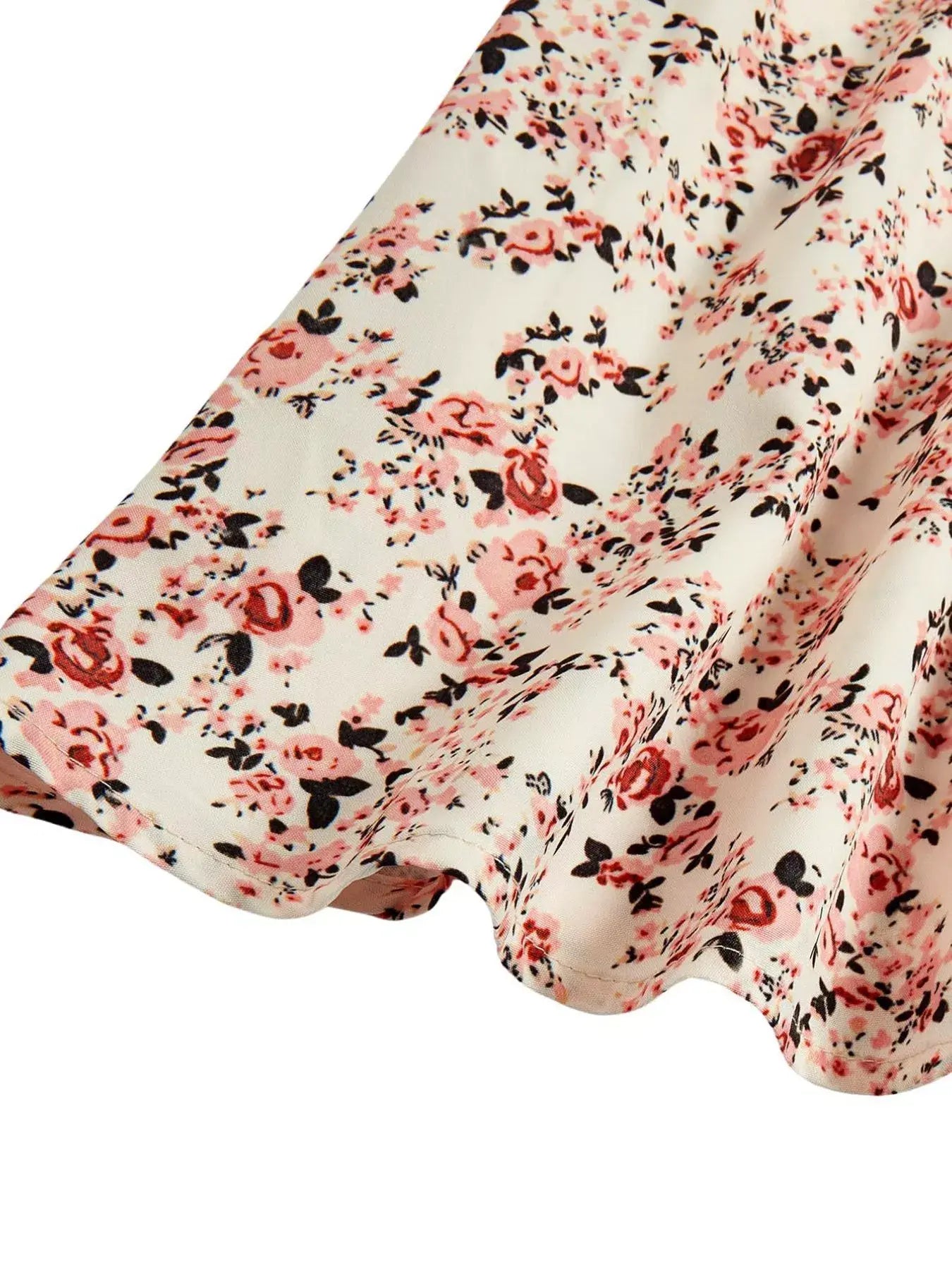 Floral Print Tie Strap Mini Dress - Trendsi - Flyclothing LLC