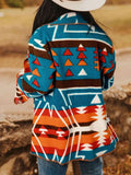 Collared Neck Long Sleeve Jacket - Trendsi