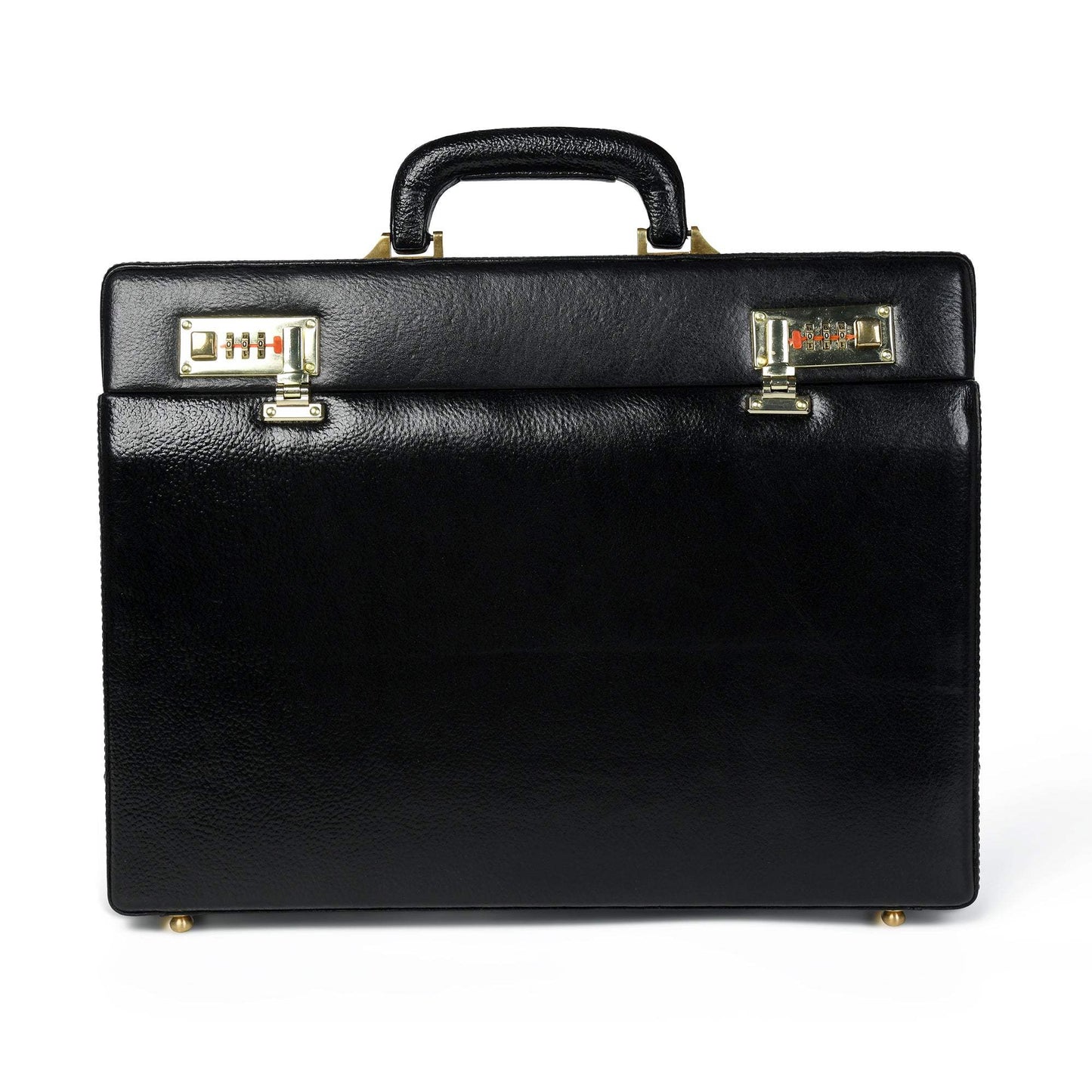 Black Office Suitcase Briefcase - Classy Leather Bags - Flyclothing LLC