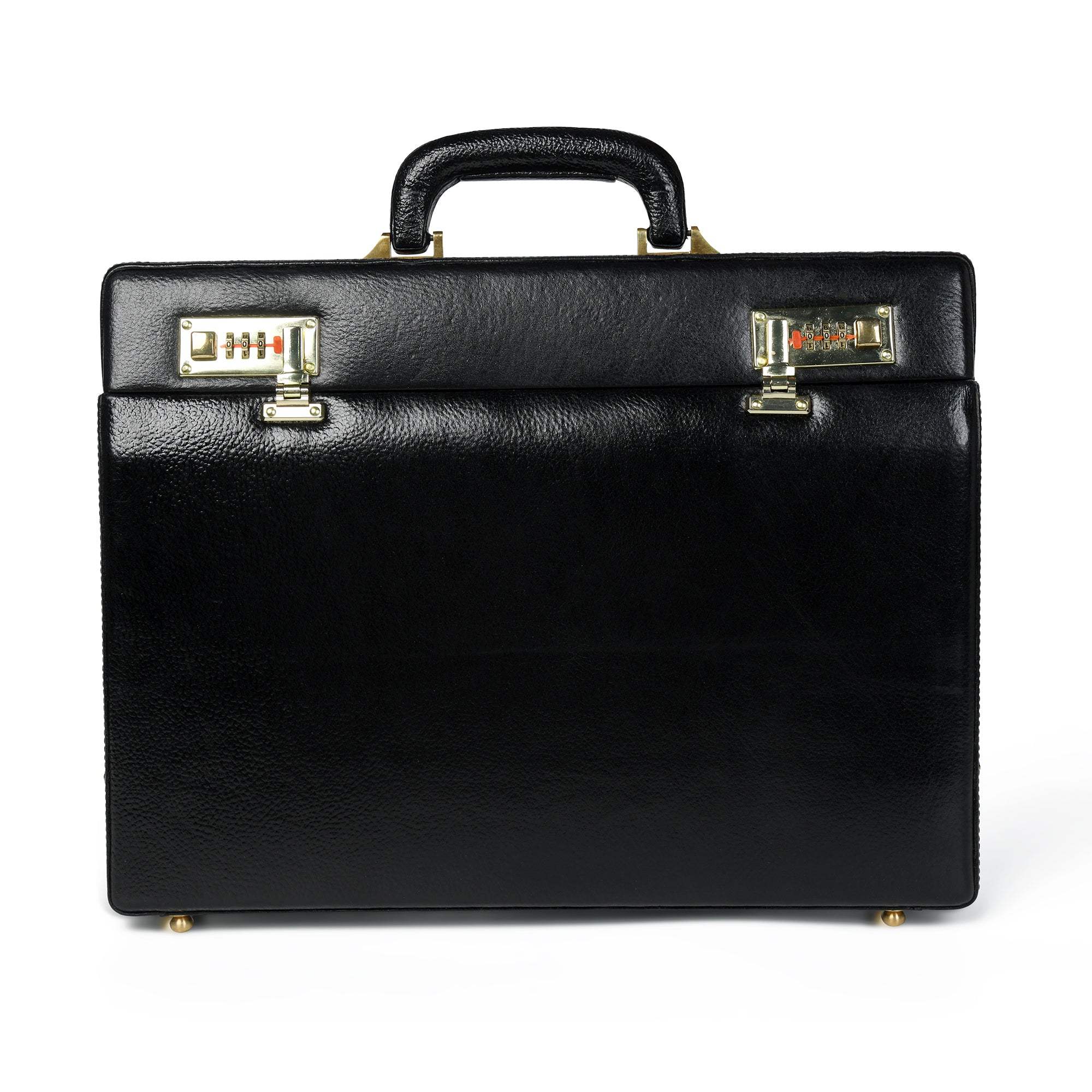 Black Office Suitcase Briefcase - Classy Leather Bags - Flyclothing LLC