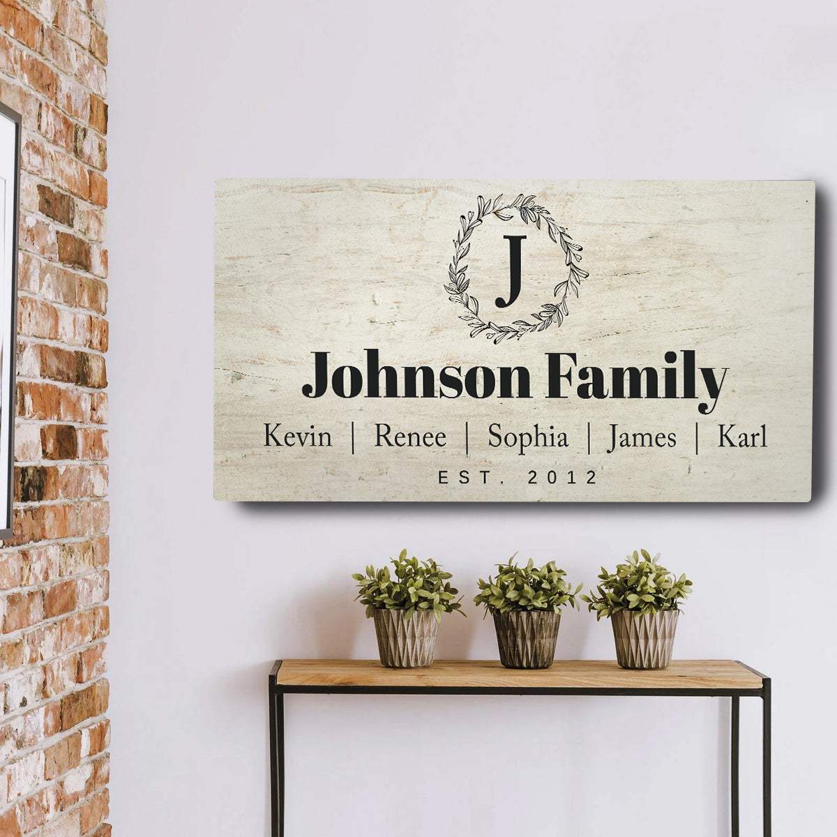 White Family Sign - Tailored Canvases - Flyclothing LLC