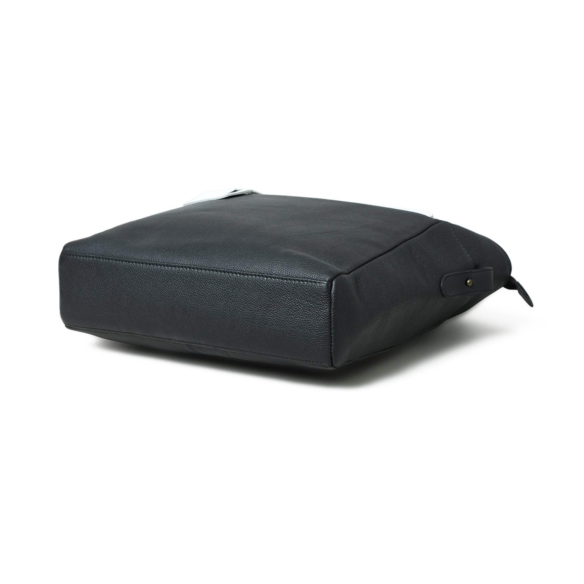 Midnight Elegance Noir Shopper Tote - Classy Leather Bags - Flyclothing LLC