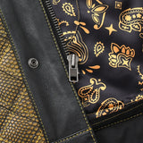 Kingsnake Men’s Motorcycle Leather Vest - First Manufacturing Company - Flyclothing LLC