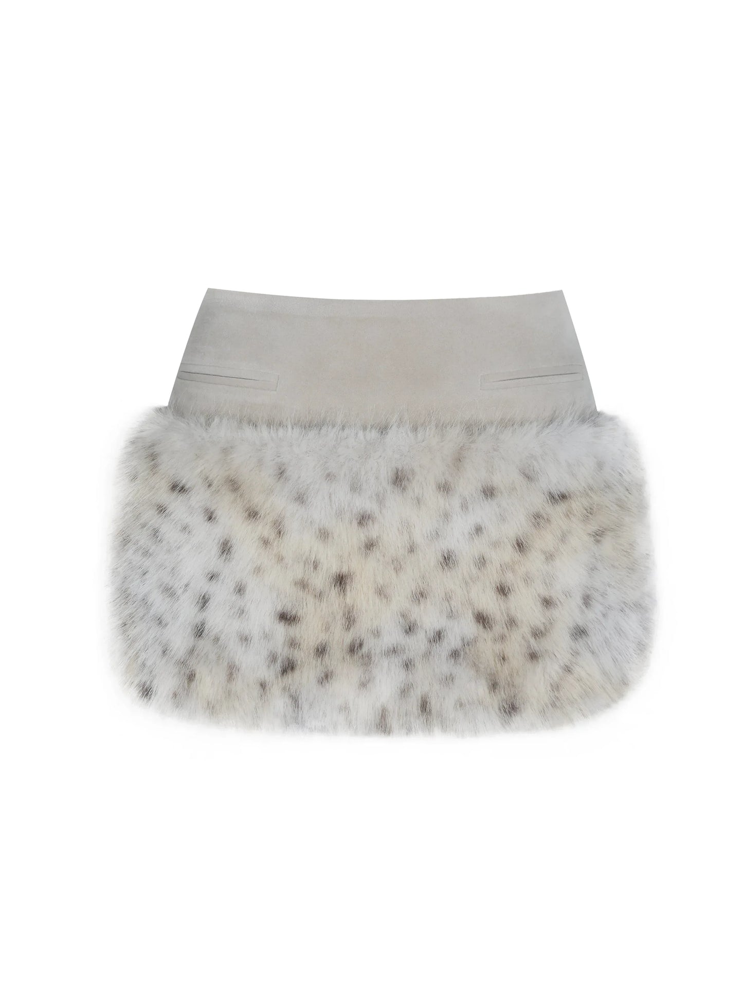 Sariah Tan Suede Cheetah Low-Waisted Micro Skirt - Miss Circle - Flyclothing LLC