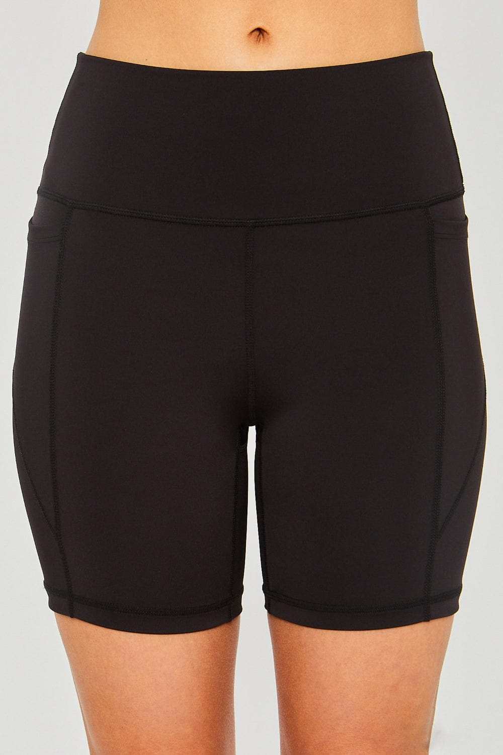 Love Tree High Waist Seam Detail Active Shorts - Trendsi - Flyclothing LLC