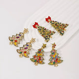 Christmas Tree Dangle Earrings - Trendsi - Flyclothing LLC