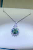 3 Carat Moissanite 925 Sterling Silver Pendant Necklace - Trendsi