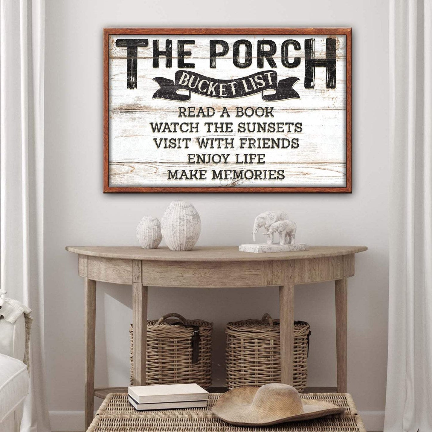 The Porch Bucket Sign - Tailored Canvases - Flyclothing LLC