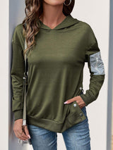 Perfee Dropped Shoulder Long Sleeve Hoodie - Trendsi - Flyclothing LLC