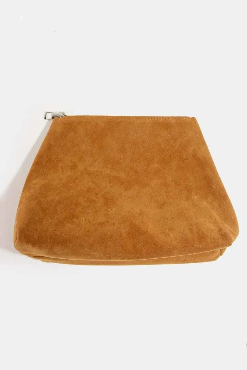 Fame Layered Fringe Detail Suede Hobo Bag - Trendsi - Flyclothing LLC