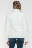 Snobbish Pocketed Zip Up Turtleneck Puffer Jacket - Trendsi