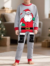 Children's Santa Round Neck Pajama Set - Trendsi - Flyclothing LLC