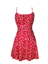 Floral Print Tie Strap Mini Dress - Trendsi - Flyclothing LLC