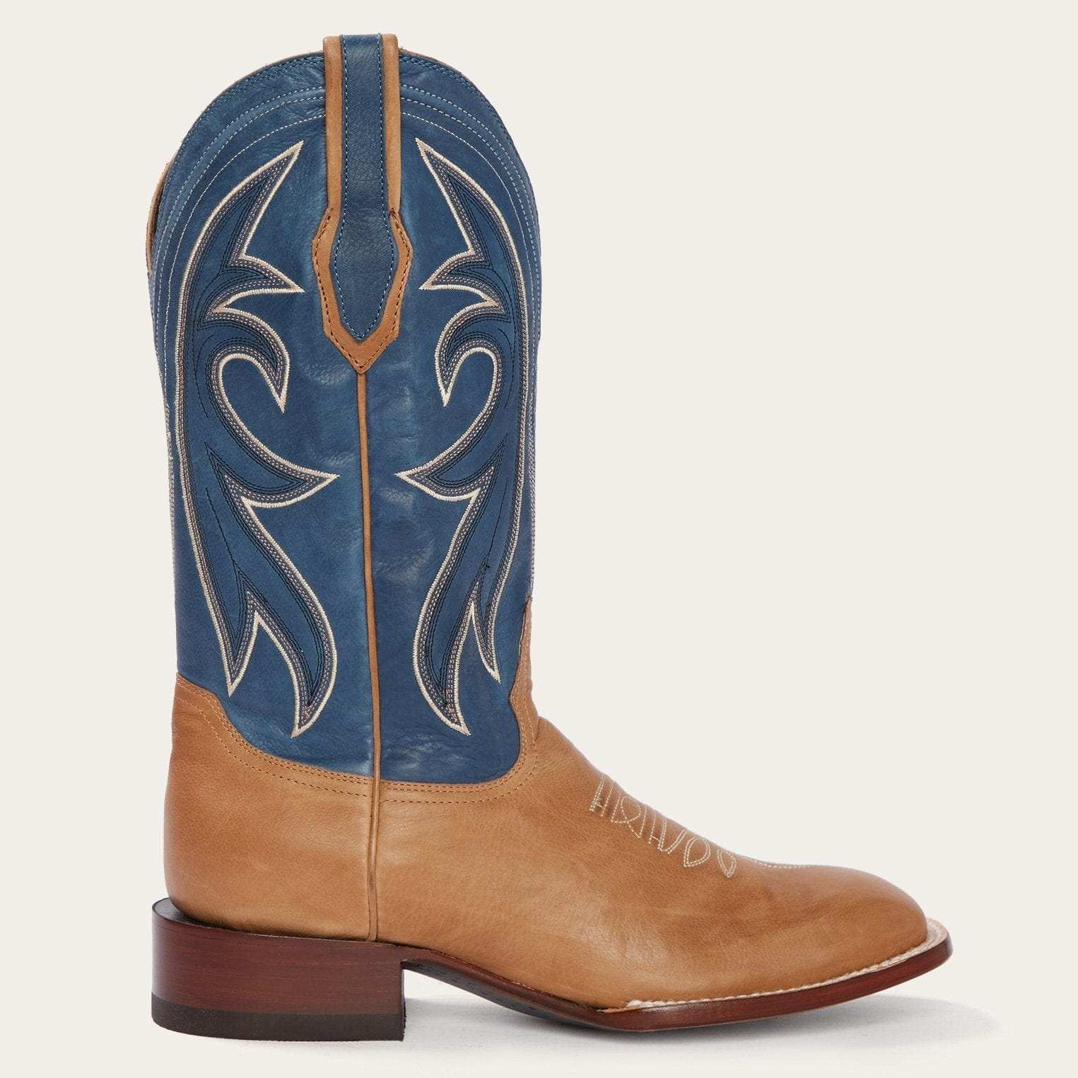 Stetson Casper Tan & Blue Matte Cowboy Boot - Stetson - Flyclothing LLC