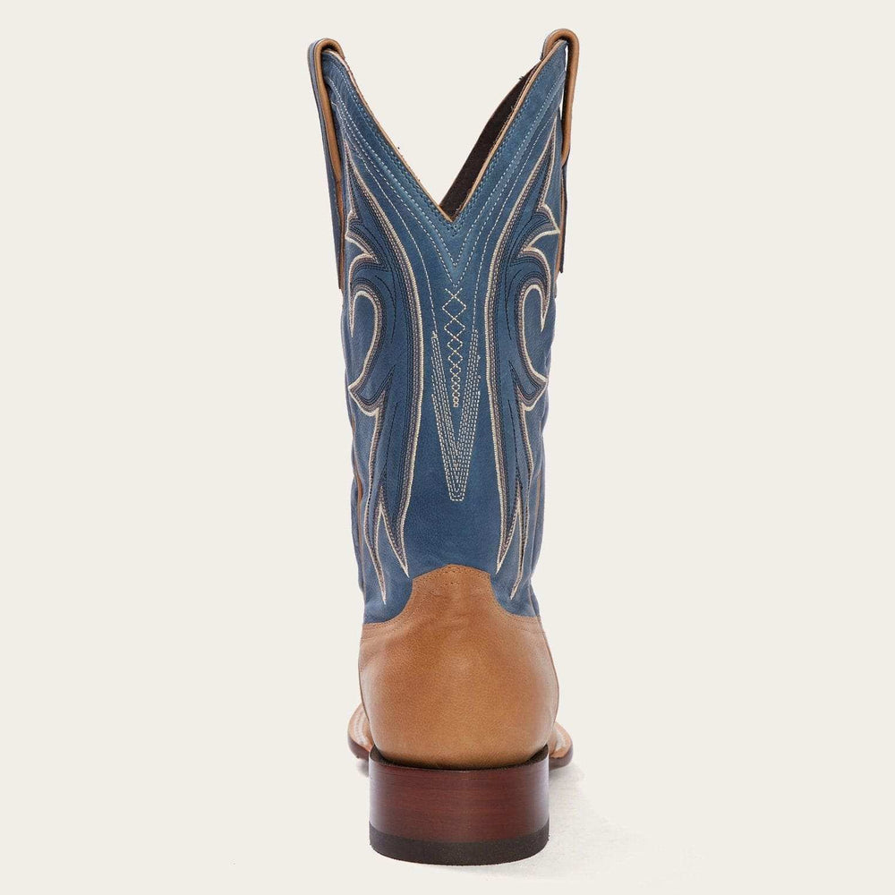 Stetson Casper Tan & Blue Matte Cowboy Boot - Stetson - Flyclothing LLC
