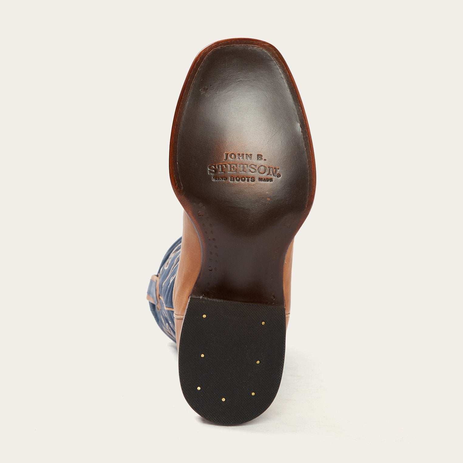Stetson Casper Tan & Blue Matte Cowboy Boot - Stetson - Flyclothing LLC