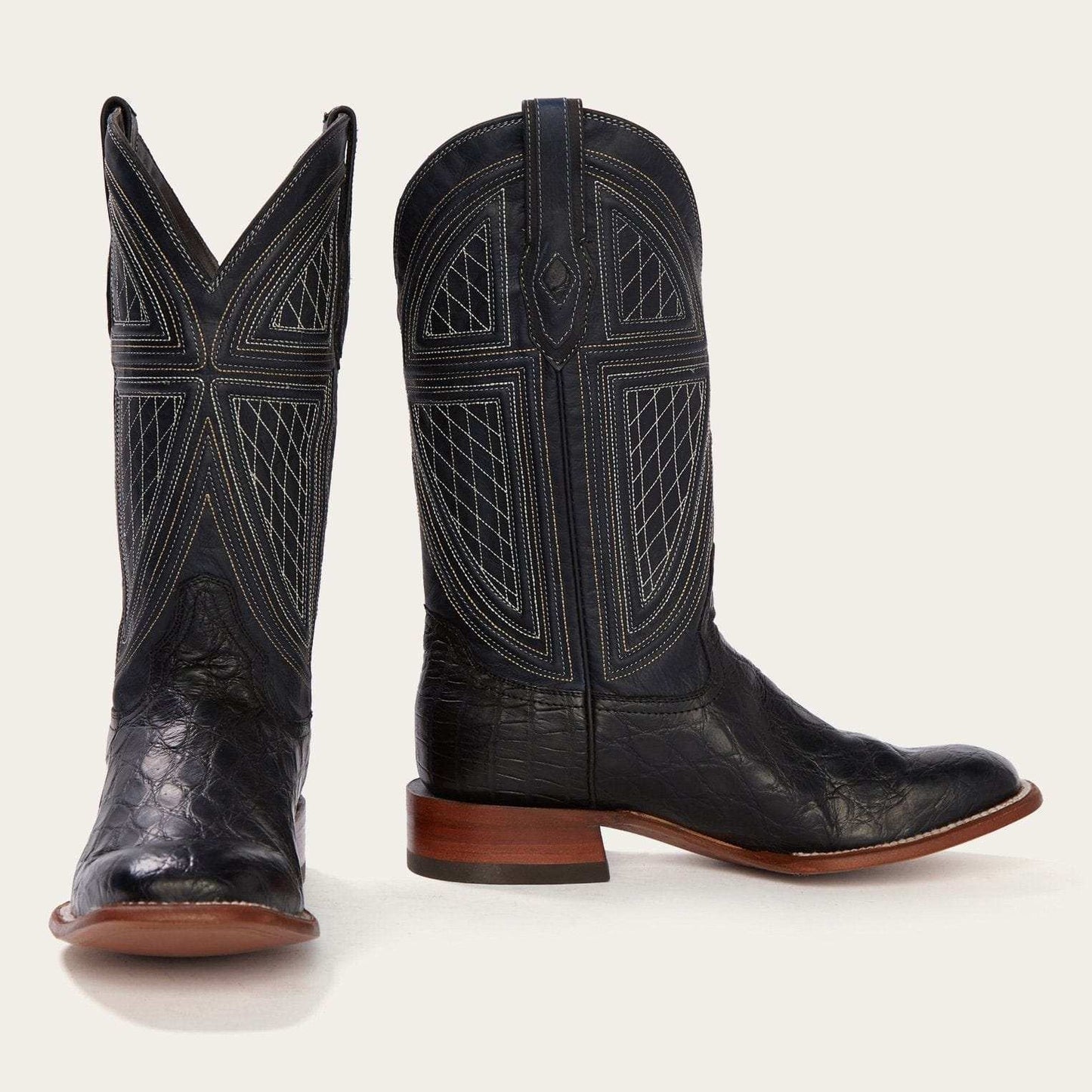 Stetson Black Falls Alligator Cowboy Boot - Stetson - Flyclothing LLC