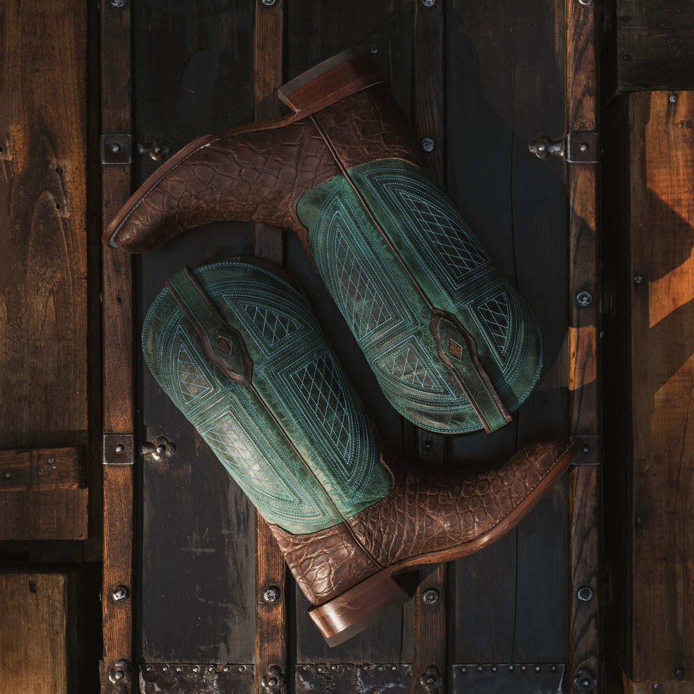 Stetson Big Horn Tobacco Alligator Cowboy Boot - Stetson - Flyclothing LLC