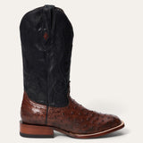 Stetson Ozzy Ostrich Boot Dark Brown - Stetson - Flyclothing LLC