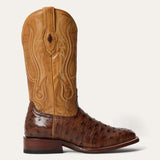Stetson Ozzy Ostrich Boot Tan/Brown - Stetson - Flyclothing LLC