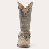 Stetson Sun Dance Kid Washed Crater Black Cowboy Boot - Stetson