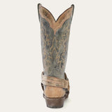Stetson Sun Dance Kid Washed Crater Black Cowboy Boot - Stetson