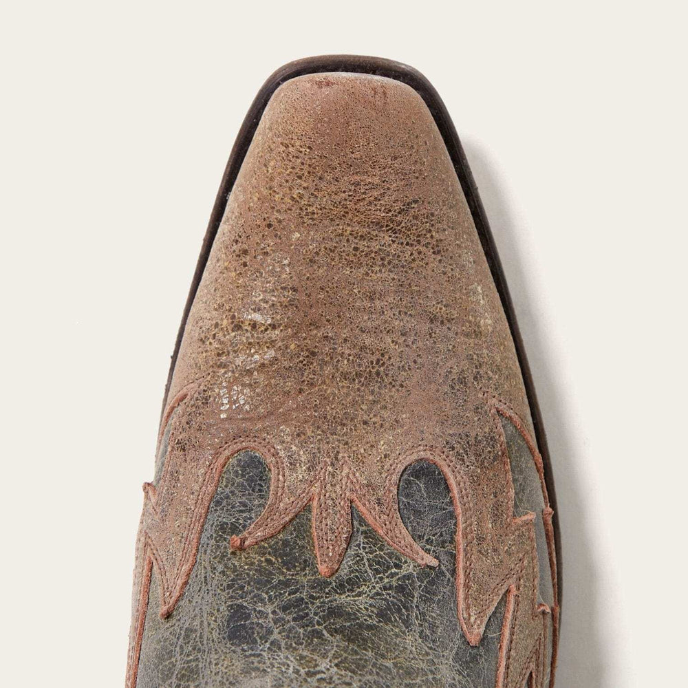 Stetson Sun Dance Kid Washed Crater Black Cowboy Boot - Stetson - Flyclothing LLC