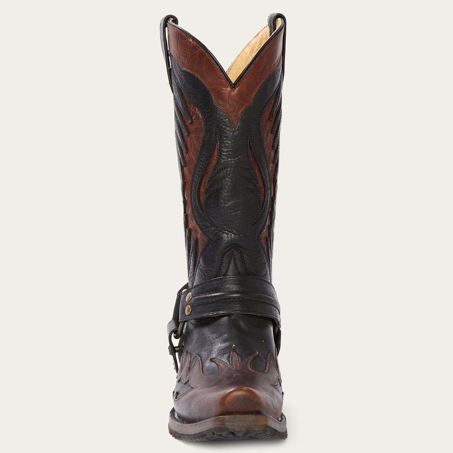 Stetson Biker Outlaw Oiled Leather Cowboy Boot - Stetson