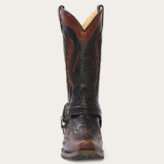 Stetson Biker Outlaw Oiled Leather Cowboy Boot - Stetson