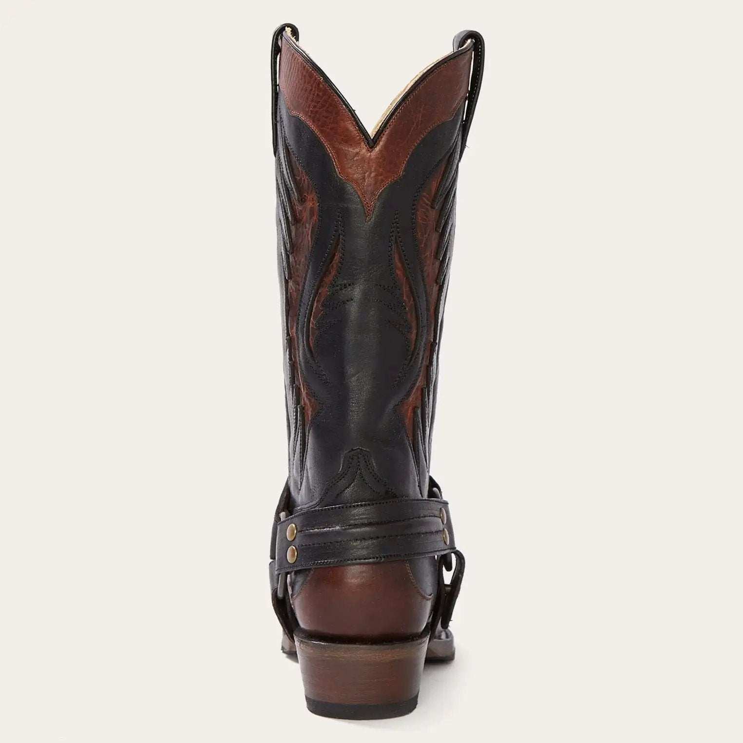 Stetson Biker Outlaw Oiled Leather Cowboy Boot - Stetson - Flyclothing LLC