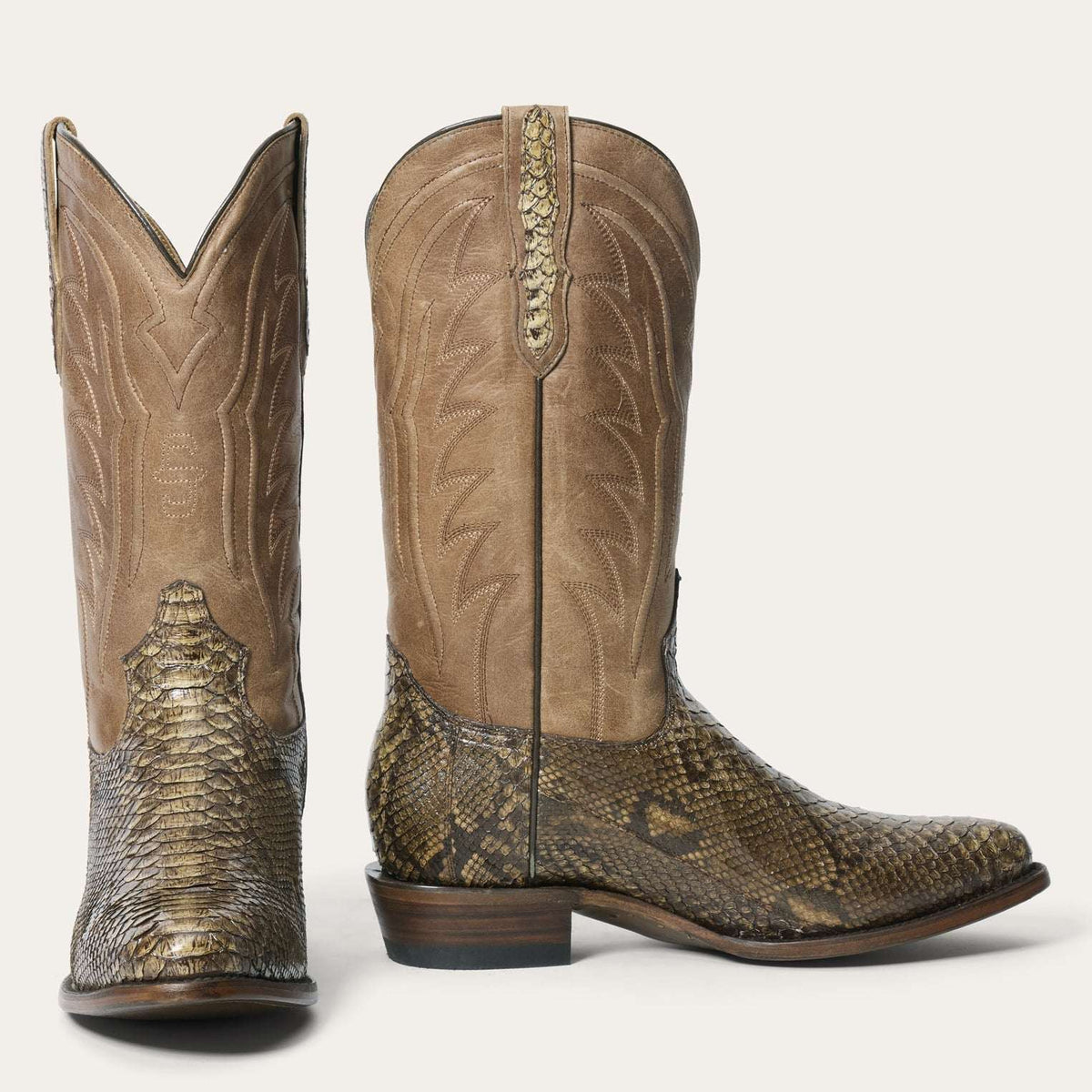 Stetson Wild Bill Python Boots Brown - Stetson - Flyclothing LLC