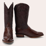 Stetson Wyatt Smooth Ostrich Boots - Stetson - Flyclothing LLC