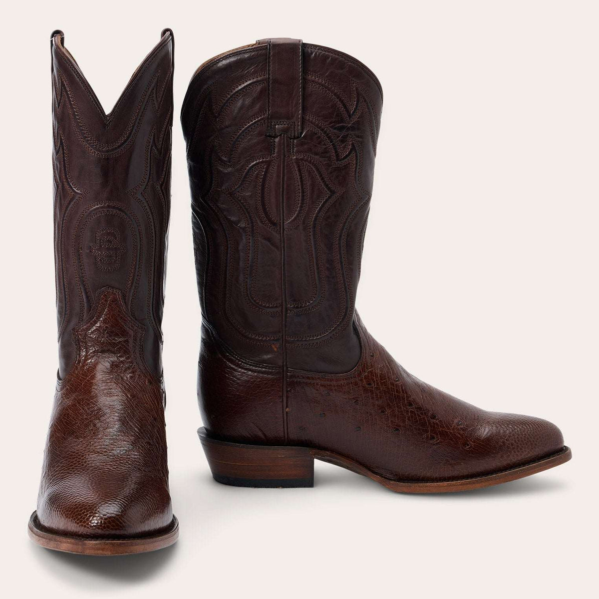 Stetson Wyatt Smooth Ostrich Boots - Stetson - Flyclothing LLC