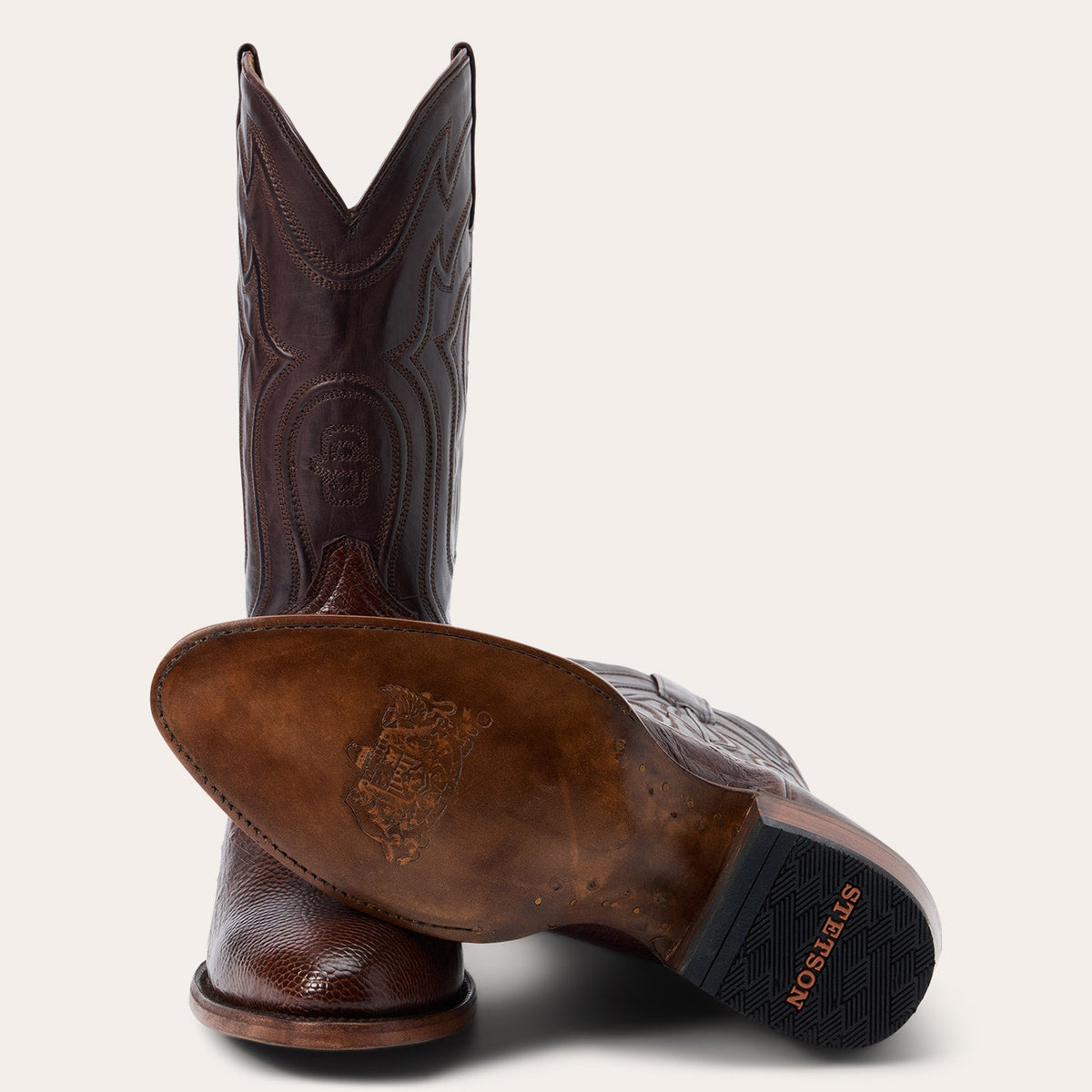 Stetson Wyatt Smooth Ostrich Boots - Stetson - Flyclothing LLC
