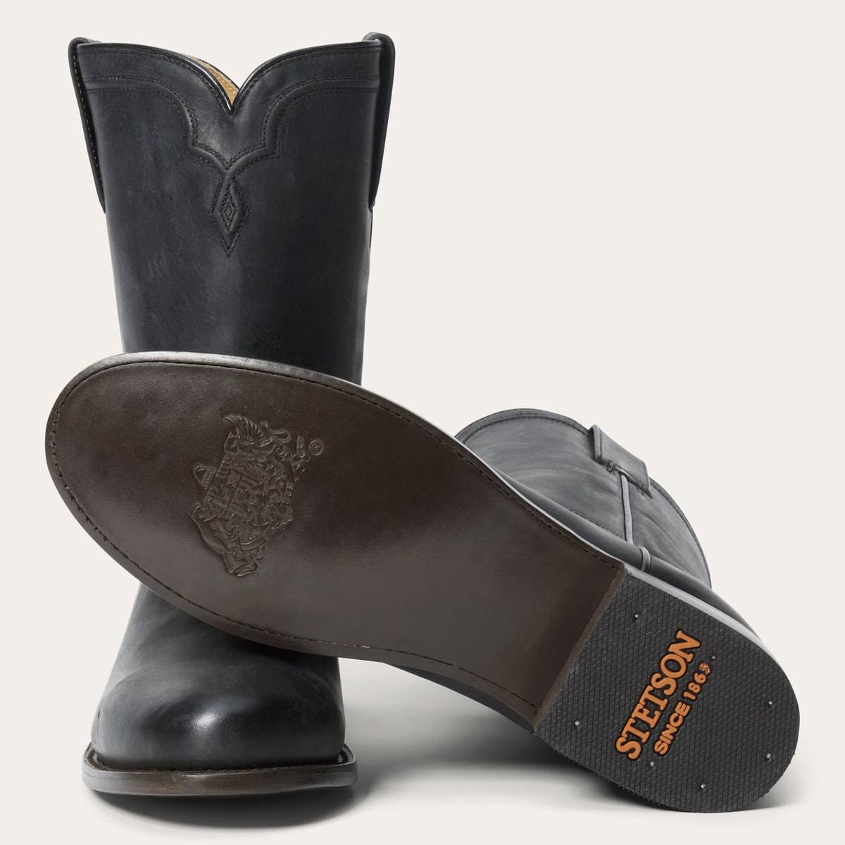 Stetson Puncher Boots Black - Stetson - Flyclothing LLC