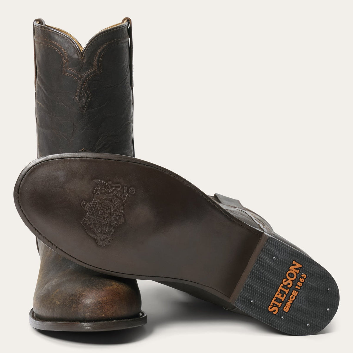 Stetson Puncher Boots Dark Brown - Stetson - Flyclothing LLC