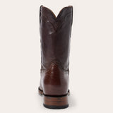 Stetson Clay Smooth Ostrich Roper Boots Tobacco - Tobacco
