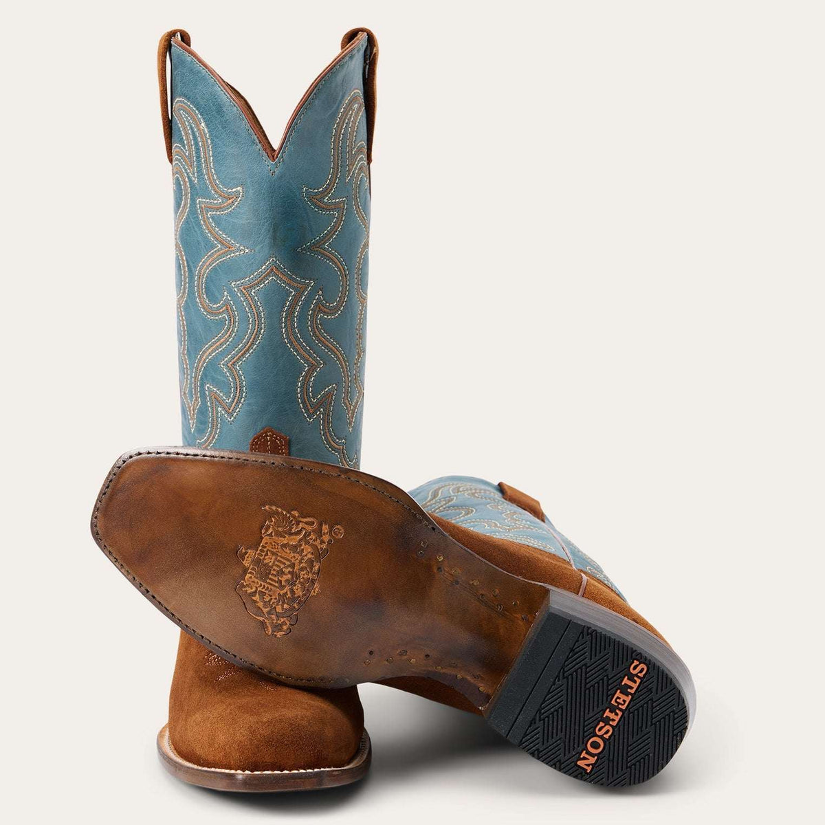 Stetson Bronco Boots Blue - Blue