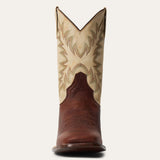 Stetson Cole Bison Boots White/Brown - Stetson - Flyclothing LLC