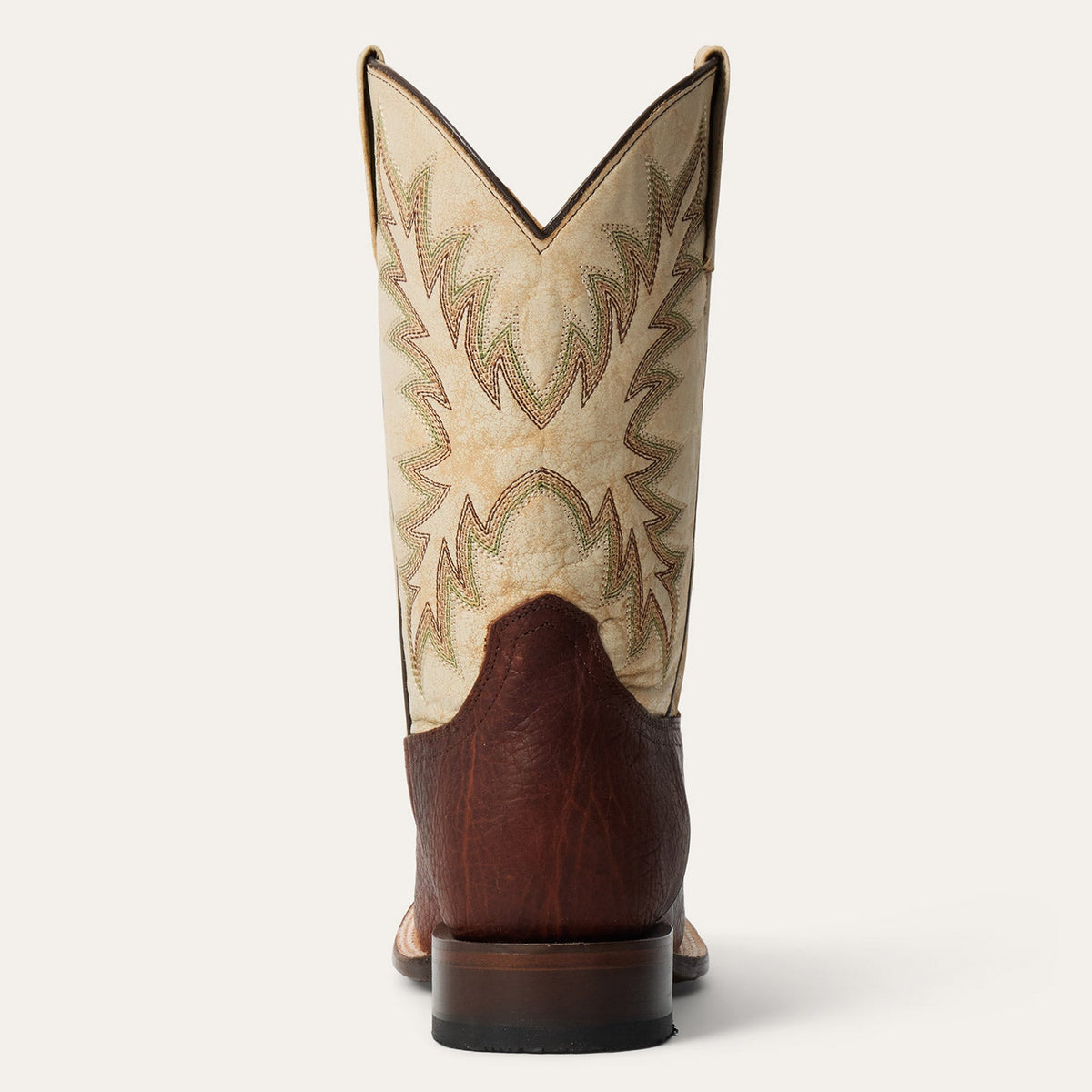 Stetson Cole Bison Boots White/Brown - Stetson - Flyclothing LLC