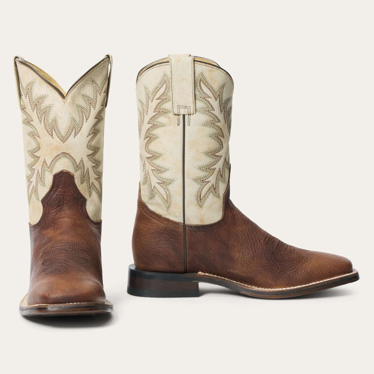 Stetson Cole Bison Boots Brown - Stetson - Flyclothing LLC