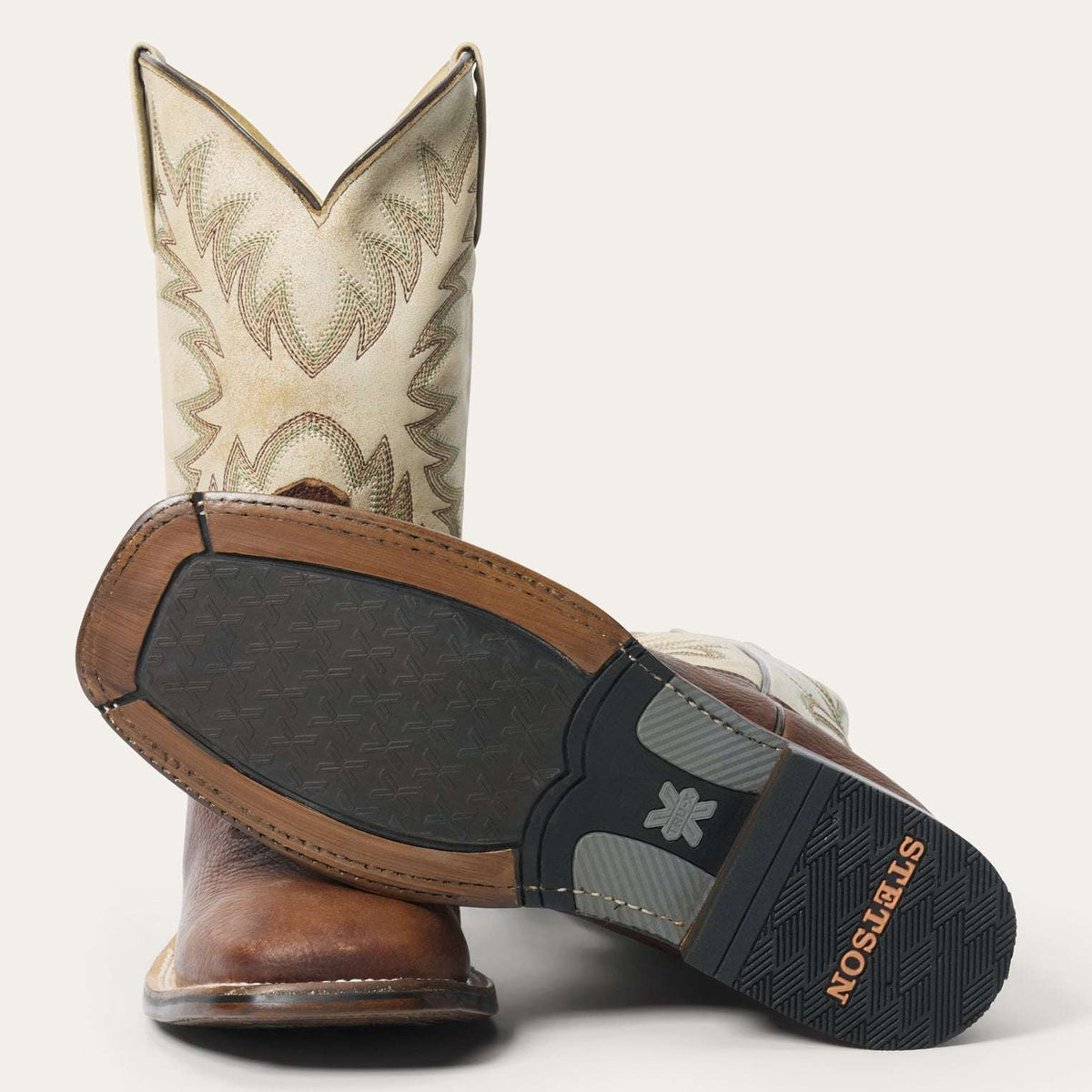 Stetson Cole Bison Boots Brown - Stetson - Flyclothing LLC