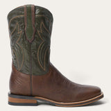 Stetson Nolan Bison Boots Brown/Green - Stetson - Flyclothing LLC