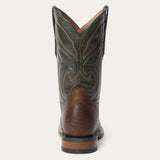 Stetson Nolan Bison Boots Brown/Green - Stetson - Flyclothing LLC