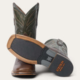 Stetson Nolan Bison Boots Brown/Green - Stetson - Flyclothing LLC
