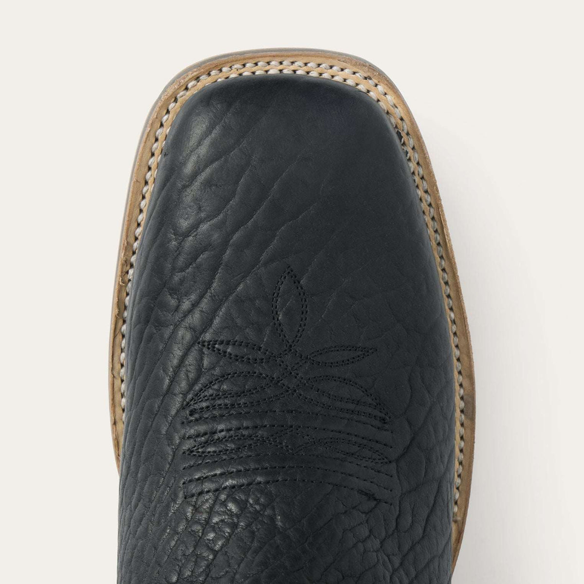 Stetson Nolan Bison Boots Black - Stetson - Flyclothing LLC